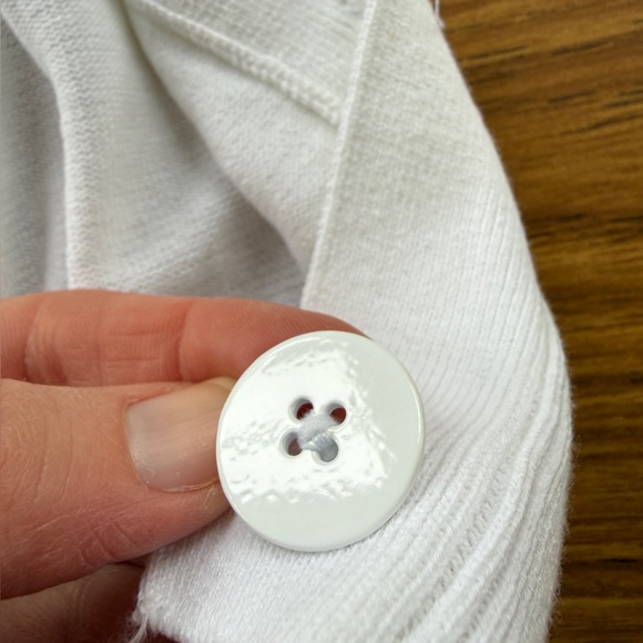 J.Crew White Button-Down Cardigan Crisp White Women’s Small - Picture 3 of 7